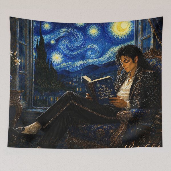 Item preview, The Boy who caught the swirling Stars designed and sold by LuluLeb.