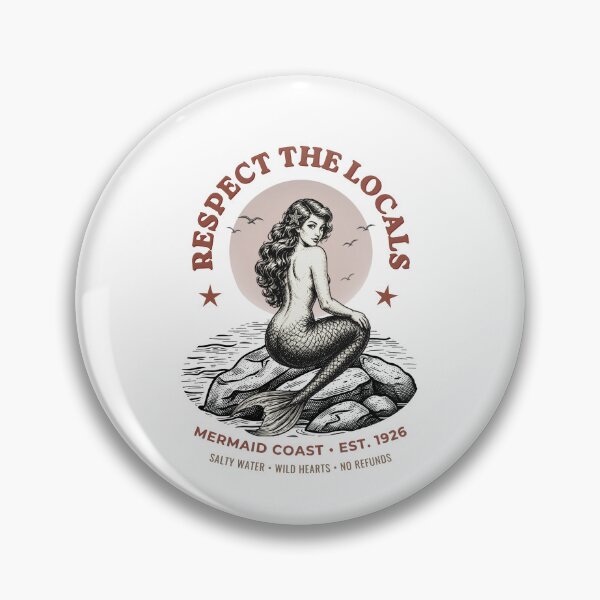 Item preview, Respect the locals Mermaid Vintage Nautical Design darker designed and sold by Blanczet.