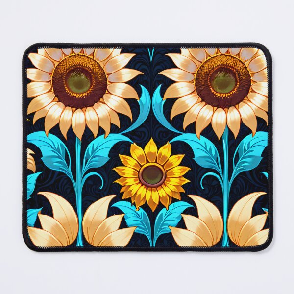 Item preview, Elegant Sunflower Pattern with Ornamental Botanical Details. designed and sold by MissYouONLY.
