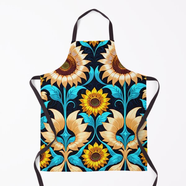 Item preview, Elegant Sunflower Pattern with Ornamental Botanical Details. designed and sold by MissYouONLY.