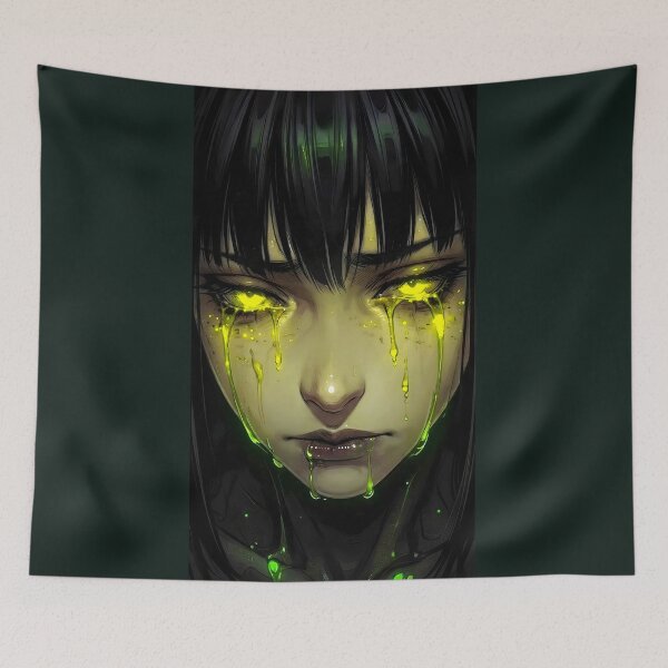 Item preview, Glow Toxic Tears Dark Anime Aesthetic designed and sold by abanoubnabil.