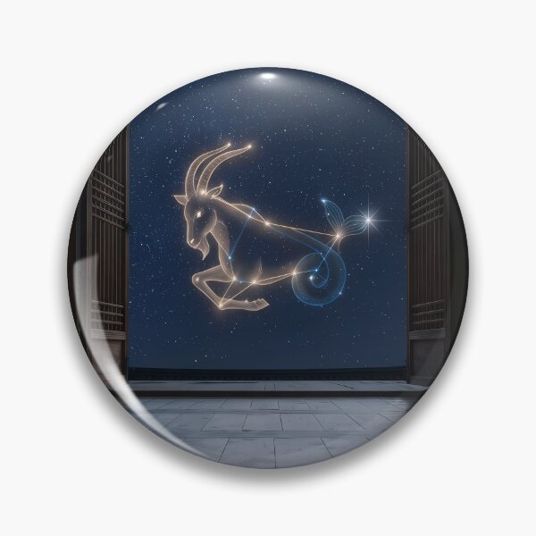 Item preview, Capricornus Constellation over a Traditional Hanok: The Sea-Goat’s Wisdom | Fine Art Print designed and sold by SOOstudio73.