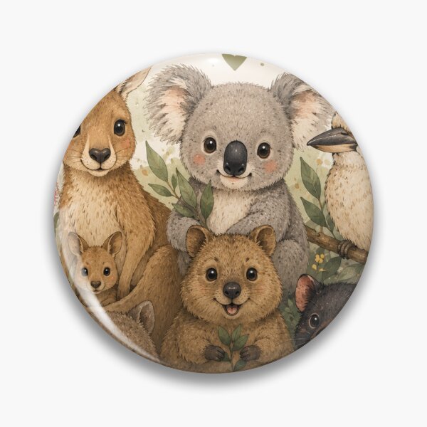 Item preview, Cute Australian Wildlife Native Animals Illustration designed and sold by CartRex.