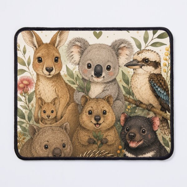 Item preview, Cute Australian Wildlife Native Animals Illustration designed and sold by CartRex.