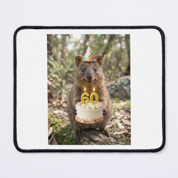 Item preview, Quokka 60th birthday cute adorable cake party baby kawaii designed and sold by CheeseBlueprint.
