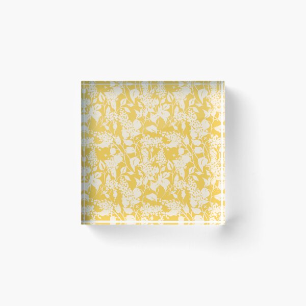 Item preview, Yellow Lilac Botanical Silhouette Pattern designed and sold by Zaya_art.