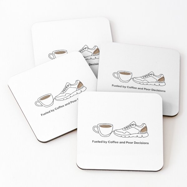 Item preview, Fueled by Coffee and Poor Decisions - Running Design designed and sold by RunningWhiskers.