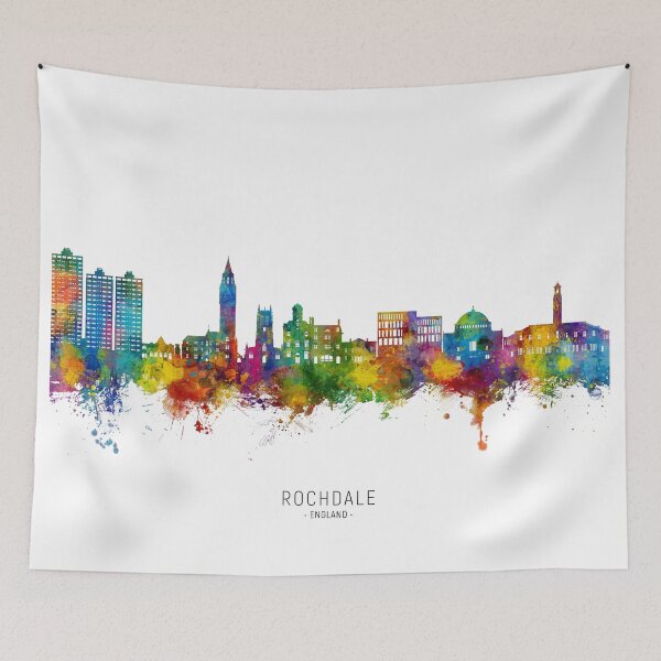 Item preview, Rochdale England Skyline designed and sold by ArtPrints.