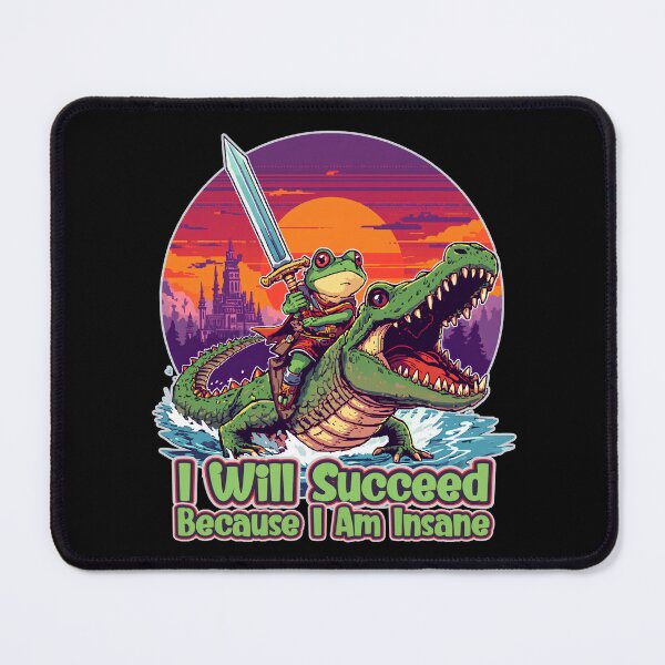Item preview, I Will Succeed Because I Am Insane Retro Sunset designed and sold by PROPera-design.