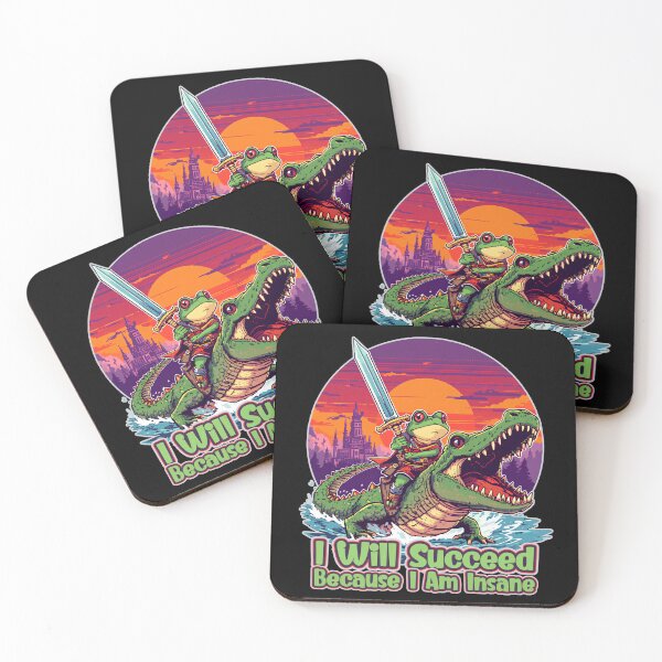 Item preview, I Will Succeed Because I Am Insane Retro Sunset designed and sold by PROPera-design.