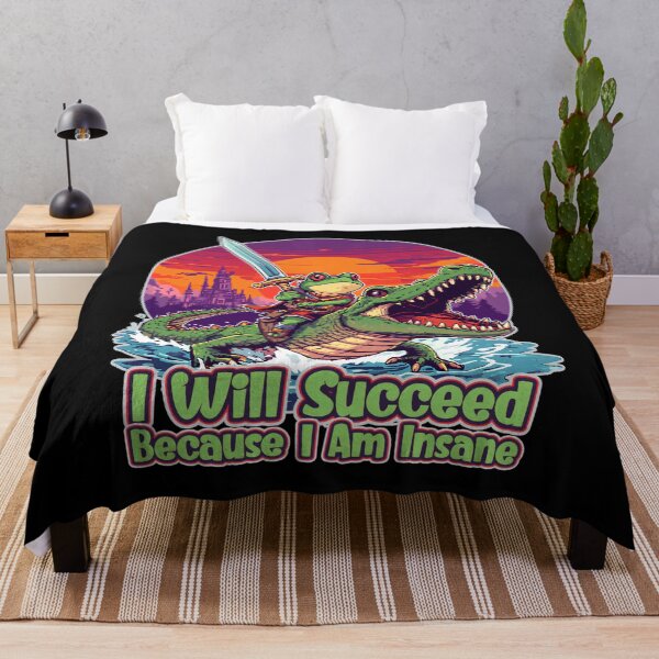 Item preview, I Will Succeed Because I Am Insane Retro Sunset designed and sold by PROPera-design.