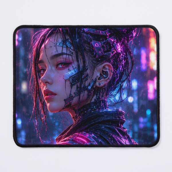 Item preview, Cyberpunk Girl | Neon Future designed and sold by NeonRealmsStudio.