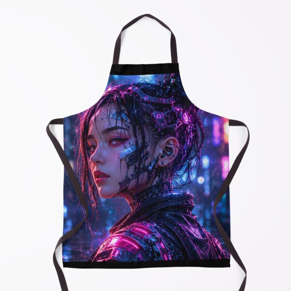 Item preview, Cyberpunk Girl | Neon Future designed and sold by NeonRealmsStudio.