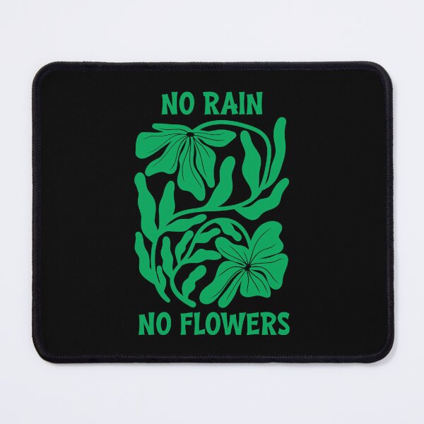 Item preview, Green No Rain No Flowers Botanical Graphic designed and sold by imaniko.