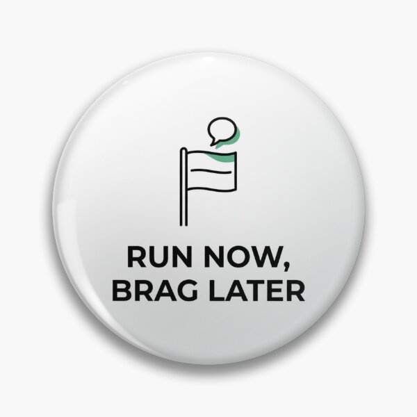 Item preview, Run Now, Brag Later - Running Design designed and sold by RunningWhiskers.