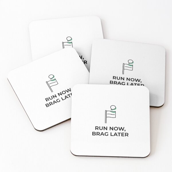 Item preview, Run Now, Brag Later - Running Design designed and sold by RunningWhiskers.