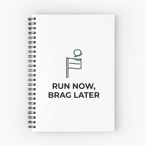 Item preview, Run Now, Brag Later - Running Design designed and sold by RunningWhiskers.
