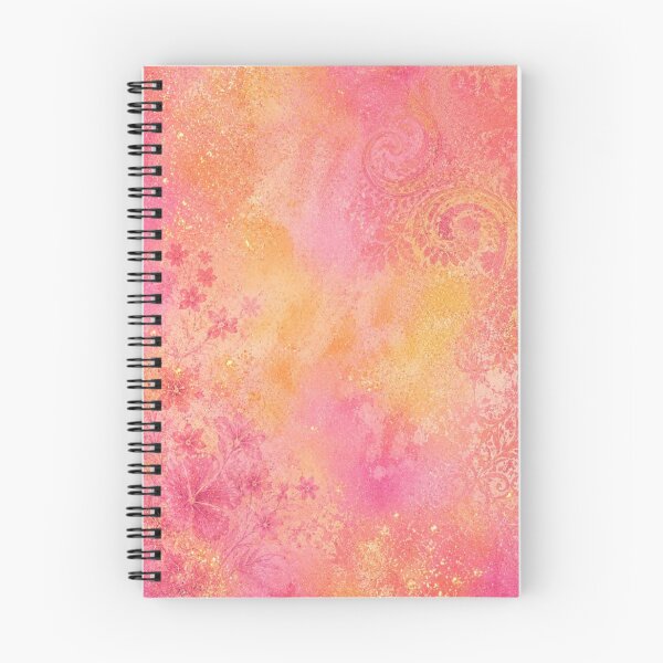 Item preview, Pink, peach, and golden-orange watercolor textures designed and sold by We Are Stardust.