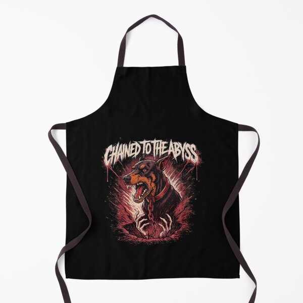 Item preview, Chained To The Abyss Doberman Skeletal Hands Red Graphic designed and sold by Enea Kelo.