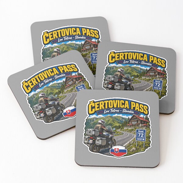 Item preview, Certovica Mountain Pass Slovakia Motorcycle Sticker TShirt 01 designed and sold by OuterShellUK.