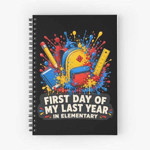 Item preview, First Day of My Last Year in Elementary Colorful Splash Backpack Art Back To School Gift for Students designed and sold by Nightarel.
