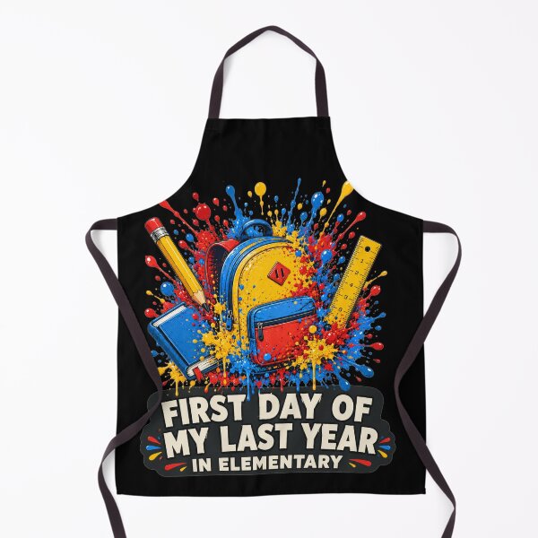 Item preview, First Day of My Last Year in Elementary Colorful Splash Backpack Art Back To School Gift for Students designed and sold by Nightarel.