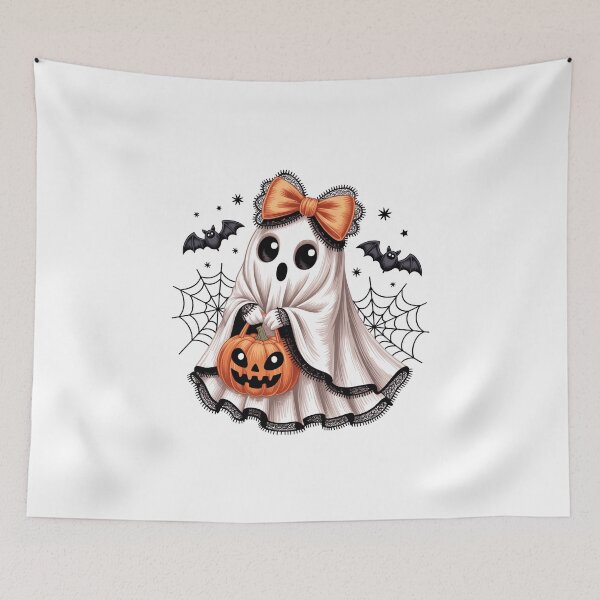 Item preview, Ghost with Pumpkin designed and sold by jkrphoto.