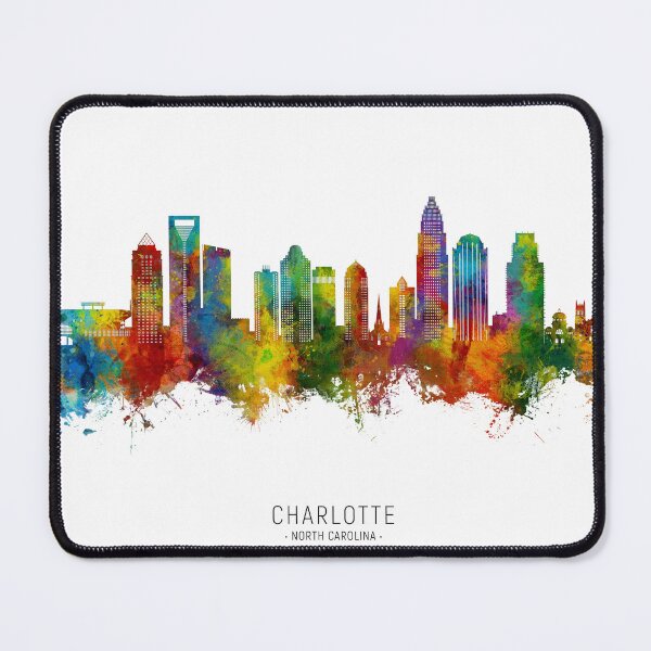 Item preview, Charlotte North Carolina Skyline designed and sold by ArtPrints.