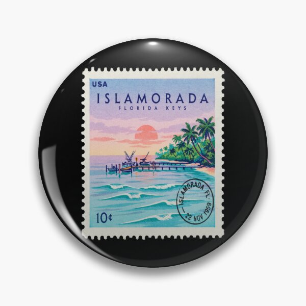 Item preview, Islamorada Florida Keys Reef Marina Sunset Stamp Sticker designed and sold by stickercuffs.