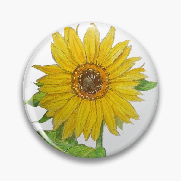 Item preview, Golden Sunflower - Vintage Yellow Floral Art Print designed and sold by hopenoli_art.