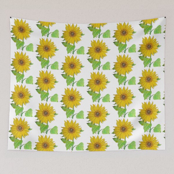 Item preview, Golden Sunflower - Vintage Yellow Floral Art Print designed and sold by hopenoli_art.