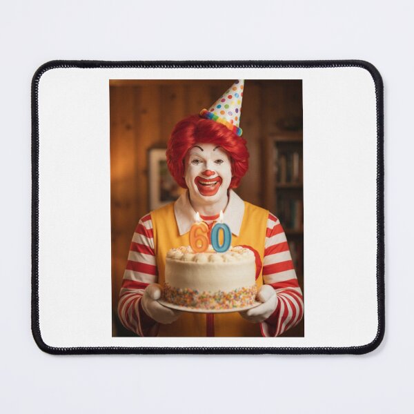 Item preview, Ronald mcdonald 60th birthday Birthday funny prank meme memes parody designed and sold by CheeseBlueprint.