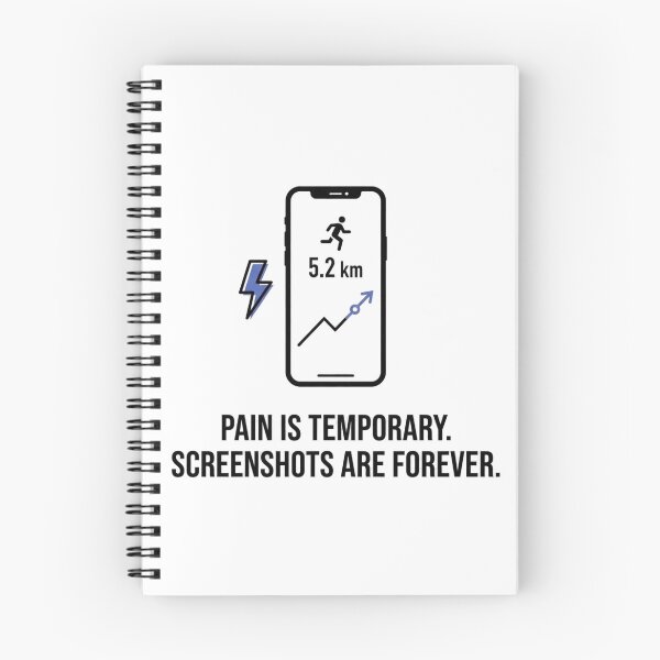Item preview, Pain Is Temporary. Screenshots Are Forever. - Running Design designed and sold by RunningWhiskers.