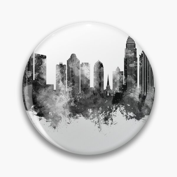 Item preview, Charlotte North Carolina Skyline designed and sold by ArtPrints.