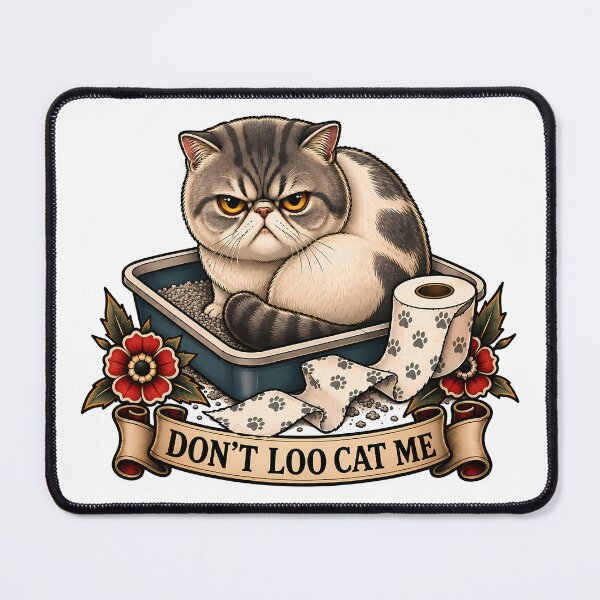 Item preview, Don't Loo Cat Me Funny Litter Box designed and sold by Old's Cool Cat Studio.