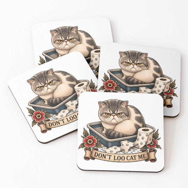 Item preview, Don't Loo Cat Me Funny Litter Box designed and sold by Old's Cool Cat Studio.
