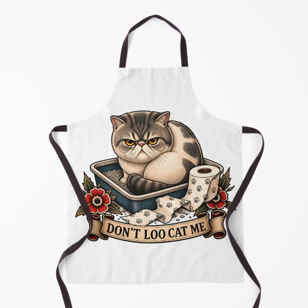 Item preview, Don't Loo Cat Me Funny Litter Box designed and sold by Old's Cool Cat Studio.