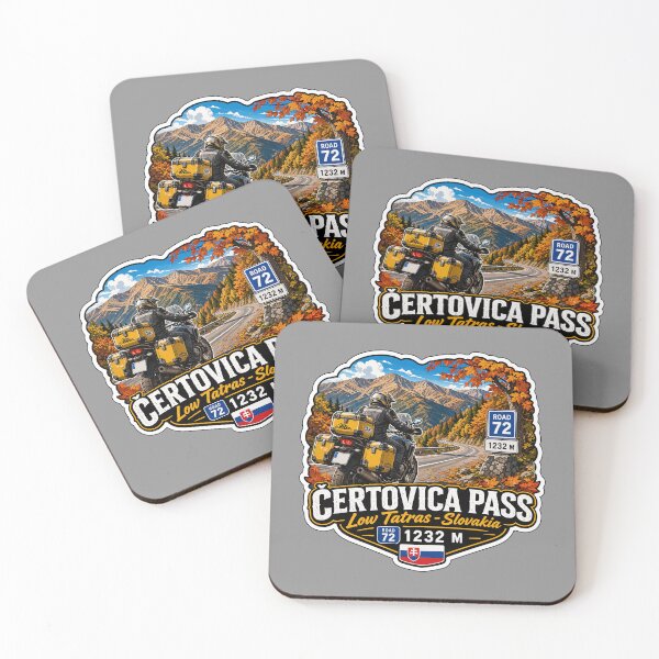 Item preview, Certovica Mountain Pass Slovakia Motorcycle Sticker TShirt 02 designed and sold by OuterShellUK.