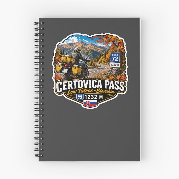 Item preview, Certovica Mountain Pass Slovakia Motorcycle Sticker TShirt 02 designed and sold by OuterShellUK.