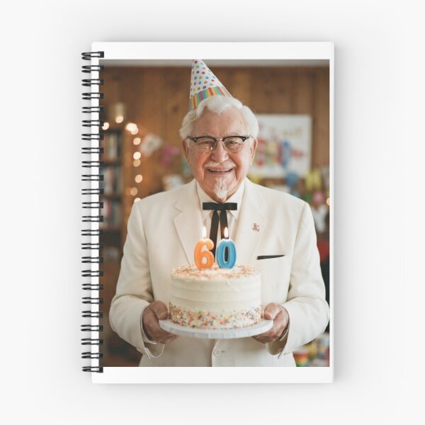 Item preview, Colonel sanders 60th birthday Birthday funny prank meme memes parody designed and sold by CheeseBlueprint.
