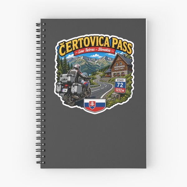 Item preview, Certovica Mountain Pass Slovakia Motorcycle Sticker TShirt 03 designed and sold by OuterShellUK.