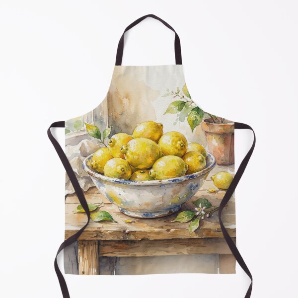 Item preview, Bowl Of Lemons Watercolor designed and sold by Home Decor Art.