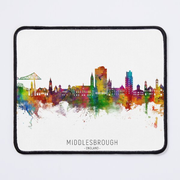 Item preview, Middlesbrough England Skyline designed and sold by ArtPrints.