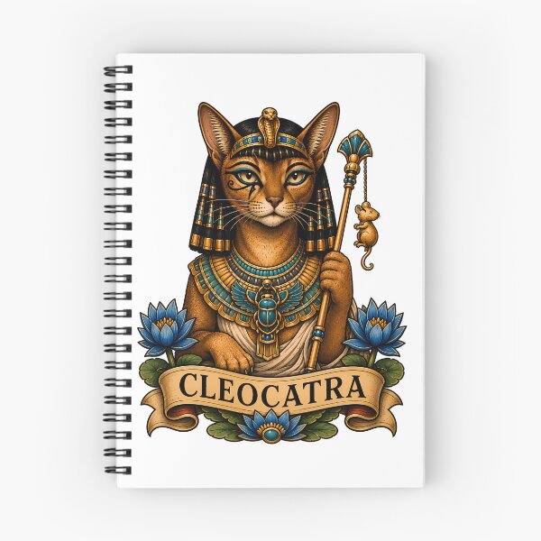 Item preview, Cleocatra Egyptian Pharaoh Cat Tattoo Art designed and sold by Old's Cool Cat Studio.