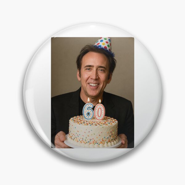 Item preview, Nicolas cage 60th birthday Birthday funny prank meme memes parody designed and sold by CheeseBlueprint.