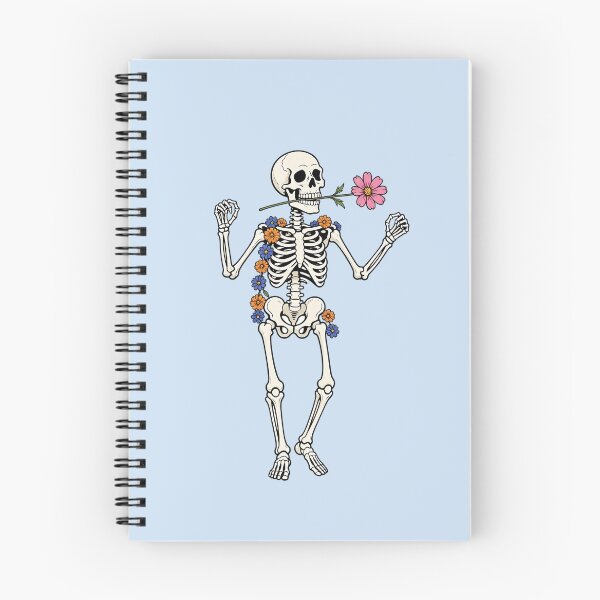 Item preview, Funny Dancing Skeleton with Flowers – Floral Skeleton Dance designed and sold by SweetLilith.