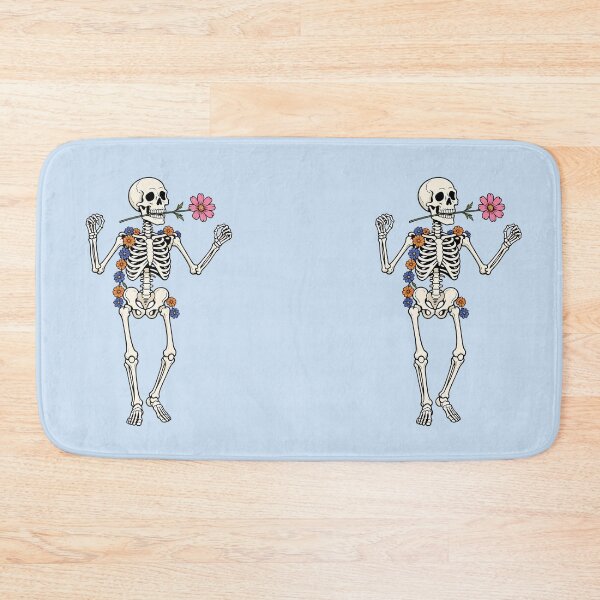Item preview, Funny Dancing Skeleton with Flowers – Floral Skeleton Dance designed and sold by SweetLilith.
