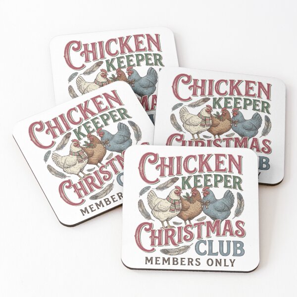 Item preview, Chicken Keeper Christmas Club Vintage Backyard Poultry Farmer Festive Holiday Gift designed and sold by raedattia.