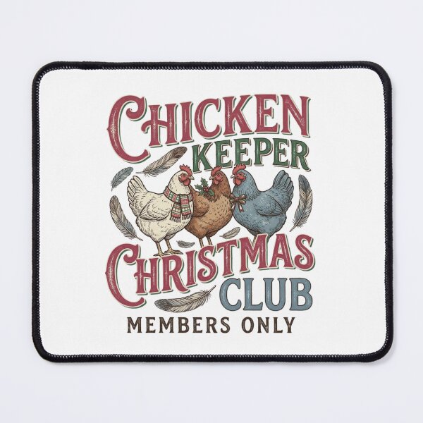 Item preview, Chicken Keeper Christmas Club Vintage Backyard Poultry Farmer Festive Holiday Gift designed and sold by raedattia.