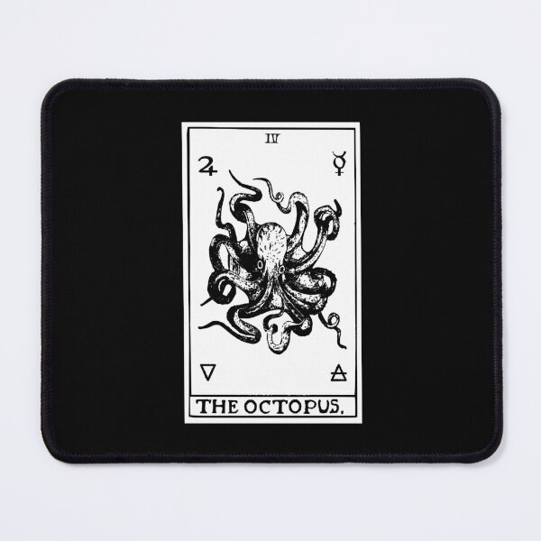 Item preview, The Octopus Tarot Card Vintage Illustration designed and sold by Happy Puppy Print On Demand.